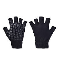 Рукавиці для Йоги Yoga Gloves (Прозоре Силіконове Покриття) чорний