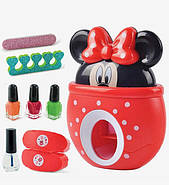 Дитячий набір косметики HZ 015 манікюрний набір, лаки, лампа, блискітки, рум'яна, наклейки для нігтів 141265, фото 2