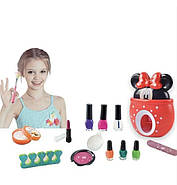 Дитячий набір косметики HZ 015 манікюрний набір, лаки, лампа, блискітки, рум'яна, наклейки для нігтів 141265, фото 3