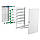 Мультимедійний щит навісний, 3 ряди, 13 модулів, PrismaSeT XS, LVSXV313, Schneider Electric, фото 3