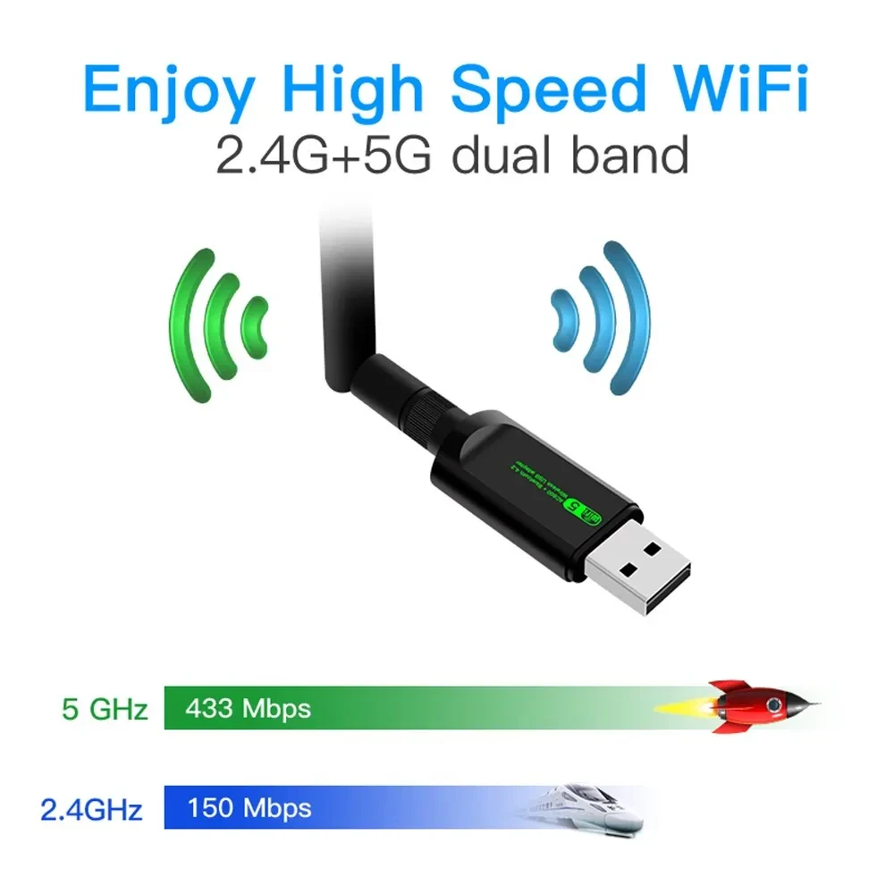 WiFi USB адаптер для комп'ютерів, телевізорів Т2 приставок медіа ...