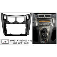 Переходная рамка Toyota Yaris/Vitz/Platz 2005-2010 9" с комплектом проводов