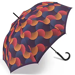 Парасолька тростина Хвилі помаранчеві Pierre Cardin (автомат/напівавтомат) арт. 82678