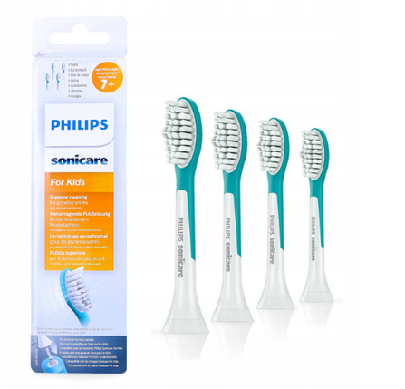 Змінні насадки на дитячу зубну щітку Philips Sonicare KIDS 7+ HX6044/33 4шт, фото 1