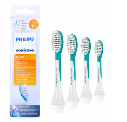 Змінні насадки на дитячу зубну щітку Philips Sonicare KIDS 7+ HX6044/33 4шт, фото 2