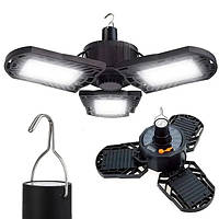Кемпинговый подвесной фонарь лампа XF-701 3xCOB на солнечной батарее и USB 5 режимов