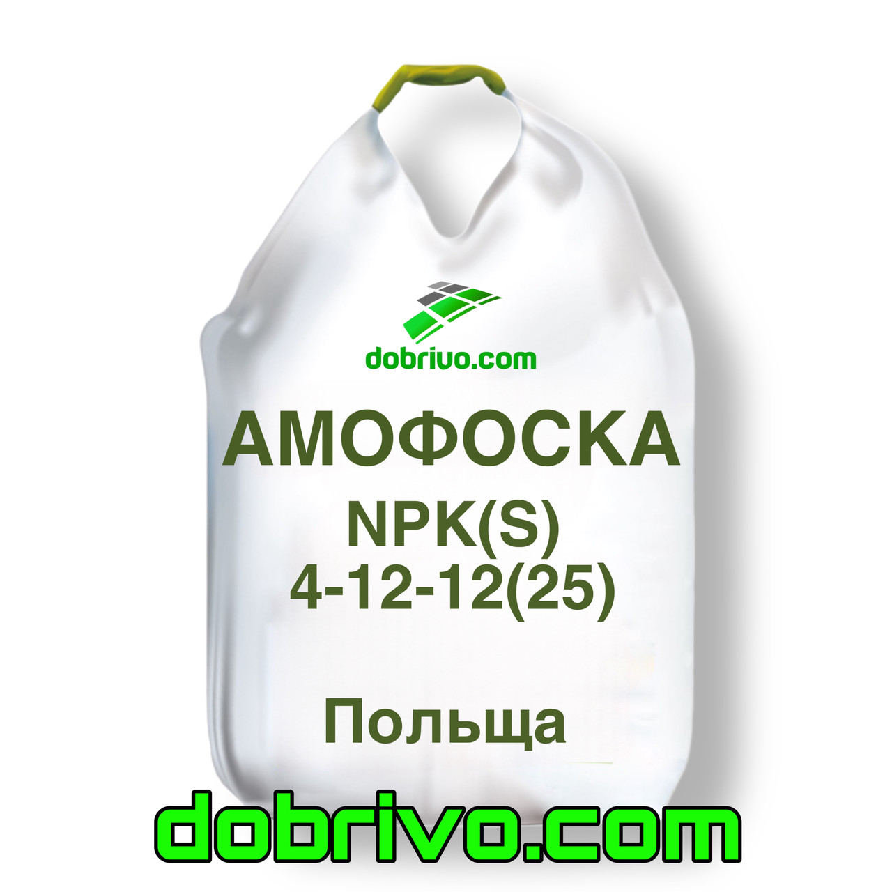 Комплексне мінеральне добриво Амофоска NPK(S): 4-12-12(25), мішок 50 кг/ Біг-Бег, вир-во Польща