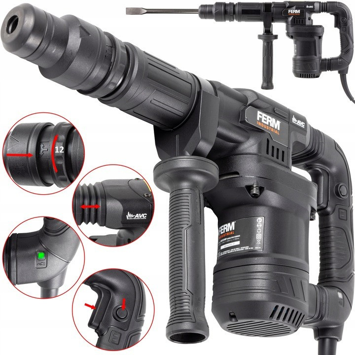 Відбійний молоток Ferm HDM1040P 2500 Вт, фото 1