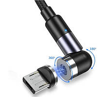 Магнітний кабель Essager MicroUSB 2m 2.1A 360° для заряджання смартфона