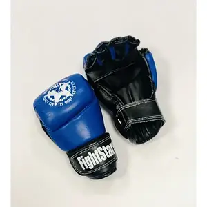 Рукавички для змішаних видів єдиноборств ММА LEV SPORT M1 шкіра L сині