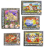 Алмазная мозаика Danko Toys DM-01-01,02, 10 Diamond Mosaic, набор креативного творчества, живопись для детей