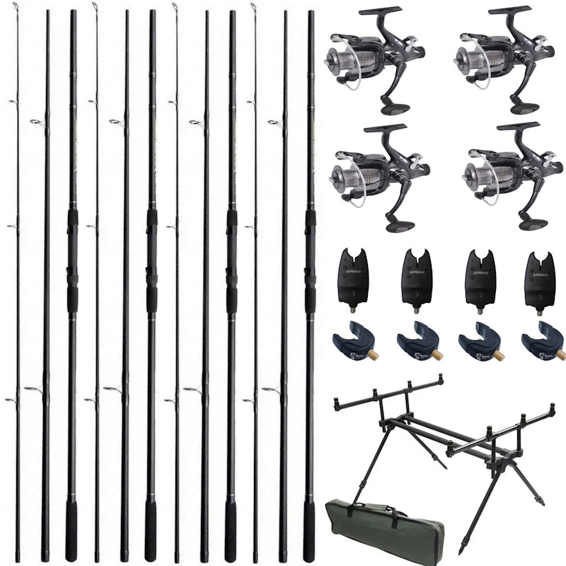 Набір на коропа(Коропове вудилище+Котушка+Тримач для вудилища+Сигналізатор), фото 1