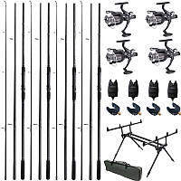Набор на карпа(Карповое удилище+Катушка+Держатель для удилища+Сигнализатор)