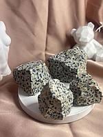 Далматиновая яшма натуральный природный необработанный черно-белый камень, разные размеры и вес,1грамм=5 грн