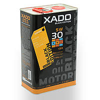 Синтетична олива XADO Atomic Oil 5W-30 С23 AMC Black Edition жерстяна банка 4 л Масло моторное синтетическое