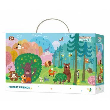 Характеристики Пазл DoDo Лісові друзі 80 елементів, фото 1