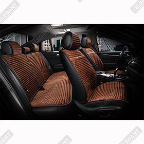 Накидки на автомобільні сидіння Elegant Maxi NAPOLI коричневі комплект
