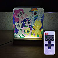 Светильник ночник с напечатанной картинкой My Little Pony с пультом acr-uf000064