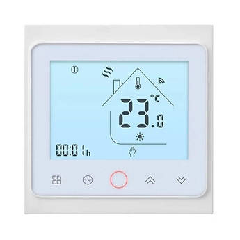 Терморегулятор програмований In-Therm PWT 002 Wi-Fi - білий, сенсорний програматор для теплої підлоги