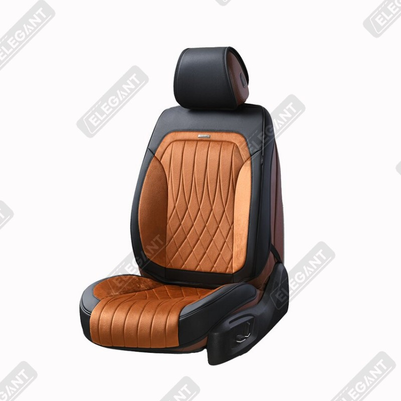 3D чохли на автомобільні сидіння Elegant MODENA коричневі комплект