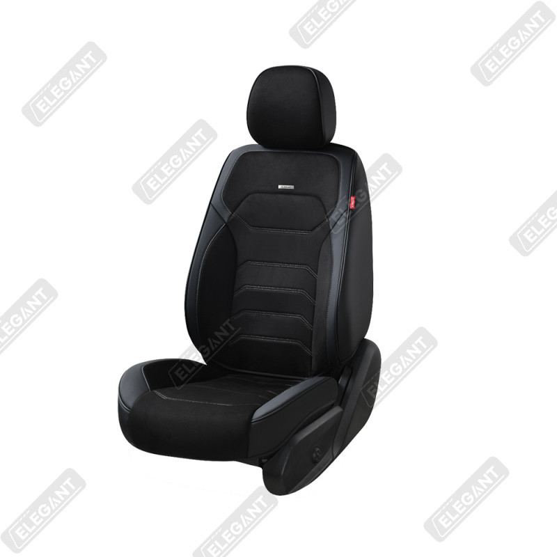 5D чохли на автомобільні сидіння Elegant VERONA чорні комплект