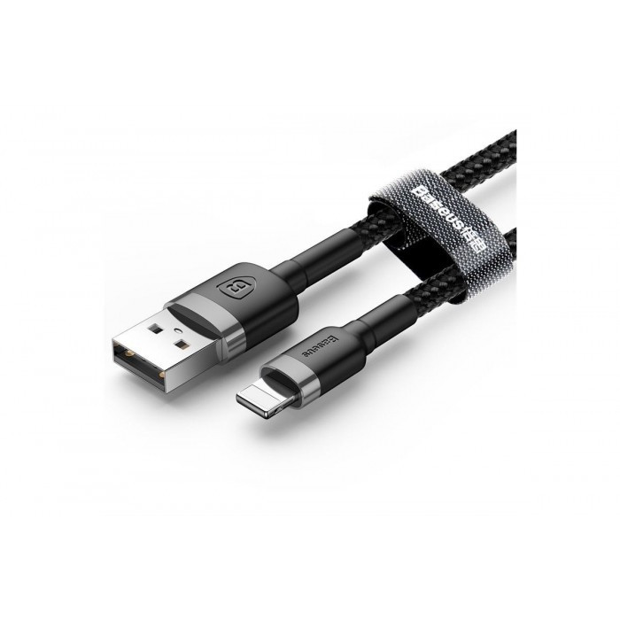 Кабель Baseus Data Lightning 2.4 A 1 м (CALKLF-EG1) Чорний Оригінал