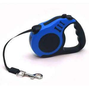 Автоматичний висувний повідець-рулетка для собак 3 м Синій