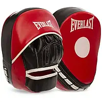 Лапи боксерські EVERLAST гнуті стрейч червоні