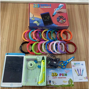 Набір 3D-ручка з планшетом для малювання, ножицями, захистом для пальців 3DPen 6 + 100 метрів різнобарвного