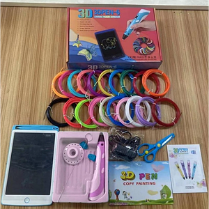 Набір 3D-ручка з планшетом для малювання, ножицями, захистом для пальців 3DPen 6 + 100 метрів різнобарвного