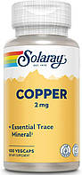 Мідь соларей Solaray Copper 2 mg 100 капсул