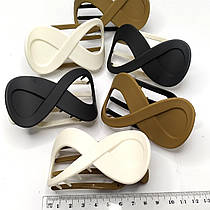 Шпилька краб для волосся бічна "Бізность" 9 см