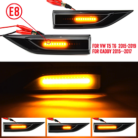 LED динамічний сигнал повороту VW (Фольцваген) Transporter T6, Multivan T6, Caddy (2015-2019) Димчастий