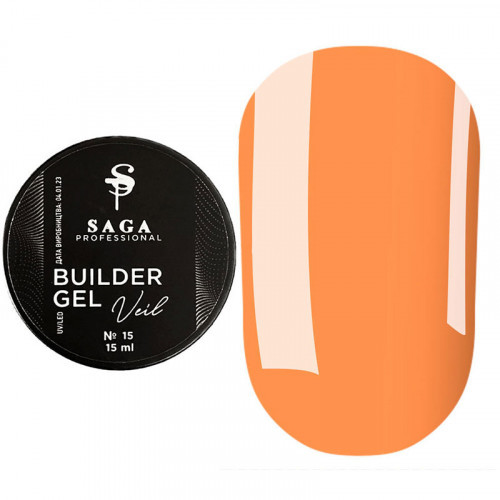 Гель для нарощування Saga Veil Gel 15
