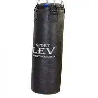 Груша боксерская LEV SPORT 120 см кирза без наполнения черная