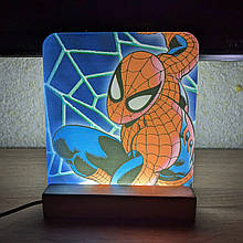 Світильник нічник з надрукованою картинкою Spider-Man acr-uf000065