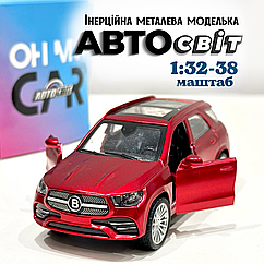 Інерційна металева машинка AS-2908 колекційна моделька Mercedes-Benz Червона