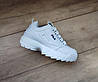 БІЛІ фірмові кросівки Fila на високій підошві шкіряні унісекс, фото 7