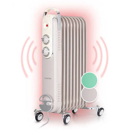 Оливний нагрівач Klarstein Thermaxx Retroheat Оливний радіатор, 2000 ватів, Німеччина, фото 1