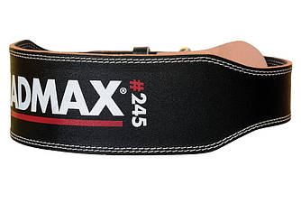 Пояс для важкої атлетики MadMax MFB-245 Full leather шкіряний Black M