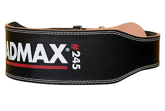 Пояс для важкої атлетики MadMax MFB-245 Full leather шкіряний Black XL