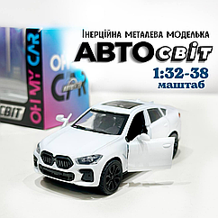 Інерційна металева машинка AS-2907 колекційна моделька BMW біла