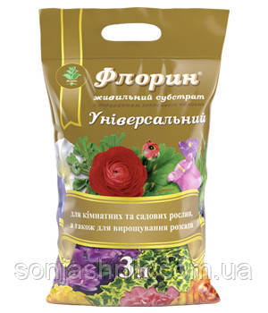Грунт Універсал 3л Флорин, фото 1