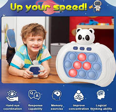 Іграшка електронна Pop It Pro антистрес дитяча портативна 4 режими, фото 3
