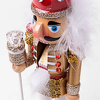 Фігурка декоративна Novogod'ko Лускунчик 25 см дерево золотий (974680), фото 2