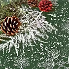 Скатертина новорічна 170х260см  "Зелена хвоя", з водовідштовхувальним просоченням, фото 3