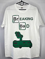Мужская хлопковая футболка Breaking Bad - доступна в размере М, Распродажа футболок со склада - размер М