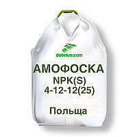 Комплексне мінеральне добриво Амофоска NPK(S): 4-12-12(25), мішок 50 кг / Біг-Бег, вир-во Польща