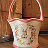 Керамічний кошик із зображенням кролика "Великодній сад" Certified International, фото 2