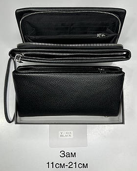 Чоловіче портмоне клатч BALISA Y-03 Black.Купити чоловічі гаманці гуртом і в роздріб в Україні.